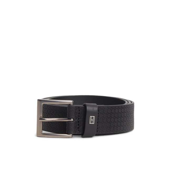 Ceinture en cuir, largeur 3,5 cm, Soho Flag noir <span itemprop=
