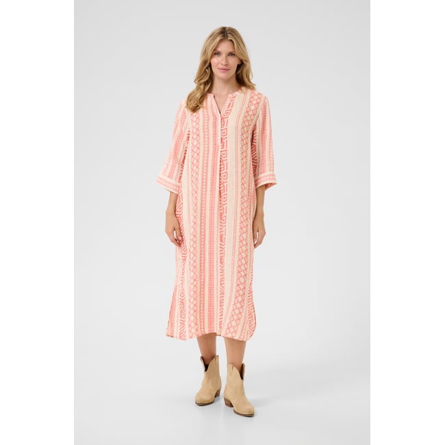 Dress imprimé ethnic geo porcelain rose <span itemprop=