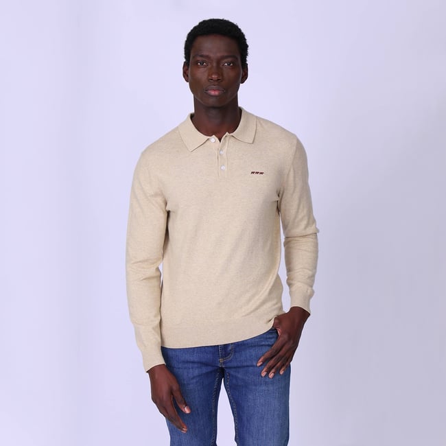 Pull col polo Gaspar - MISE AU GREEN