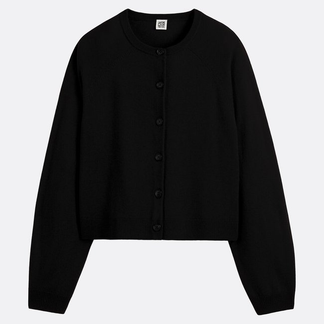 Wool fine knit cardigan with crew neck - LA REDOUTE COLLECTIONS