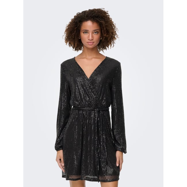 Robe ONLANNI Robe courte noire - black <span itemprop=