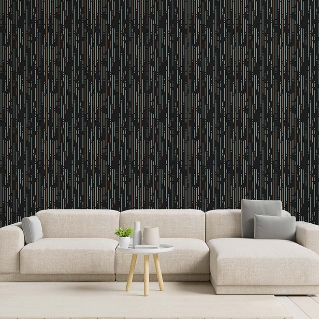 Papier peint panoramique, in motion Couleur noir <span itemprop=