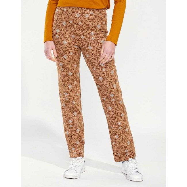Pantalon maille elastiqué imprimé SACHIN - LA FIANCÉE
