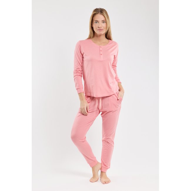 Pyjama jogging en coton et modal flamingo e24 <span itemprop=