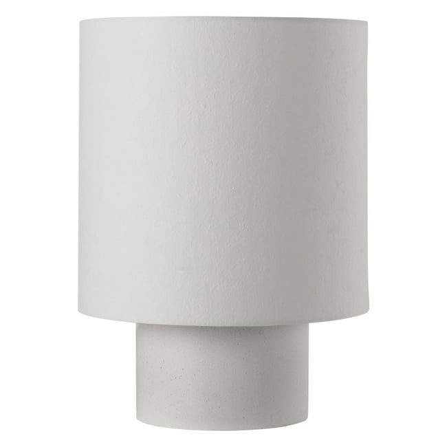 Lampe à poser design béton papier Couleur blanc <span itemprop=