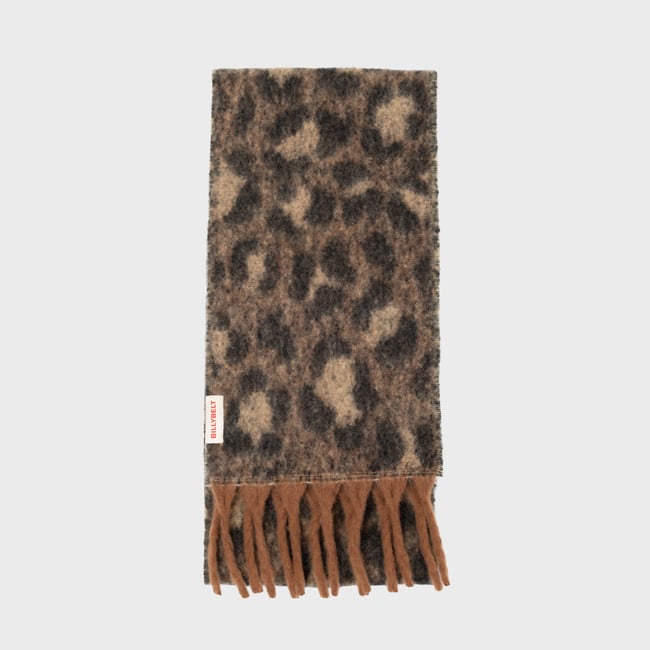 Echarpe en laine REGULAR marron <span itemprop=
