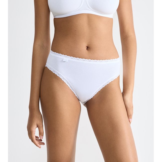 Lot de 3  slips échancrés 24/7 Cotton Lace - SLOGGI