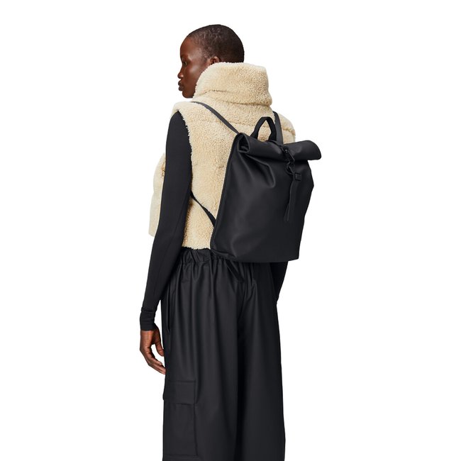 Rucksack Rolltop Mini, unisex schwarz <span itemprop=