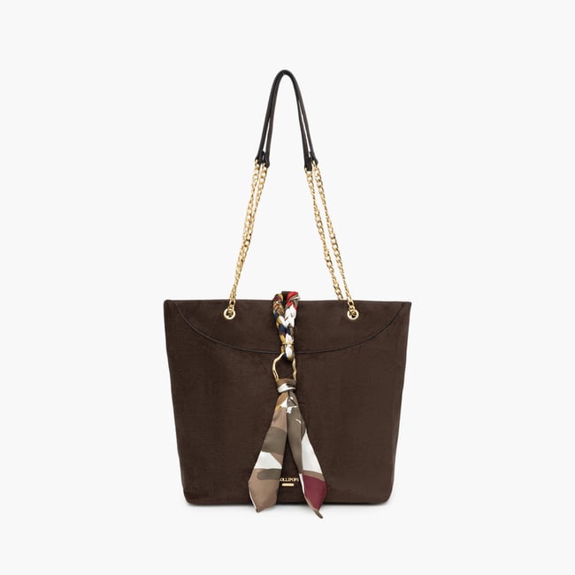 Sac shopper  Tivaline marron <span itemprop=