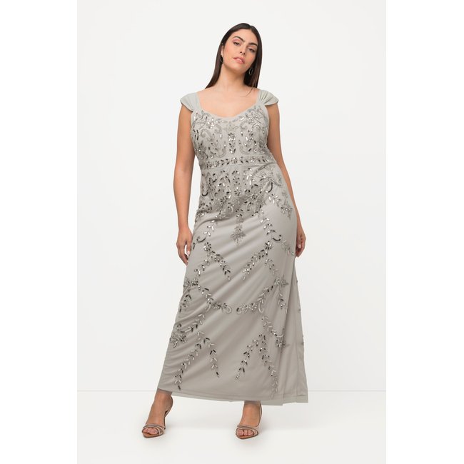 Robe à bretelles, paillettes, ligne en A - ULLA POPKEN