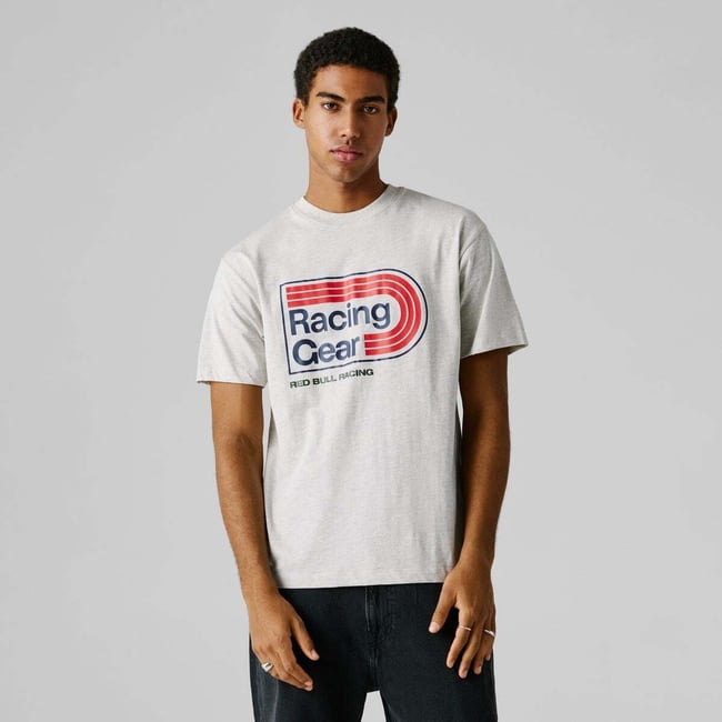 Red Bull Racing T-Shirt Coupe Regular Avec Imprimé Graphique gris clair chine <span itemprop=