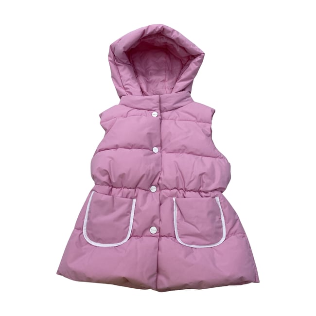 Blouson sans manche enfant - Très bon état rose <span itemprop=