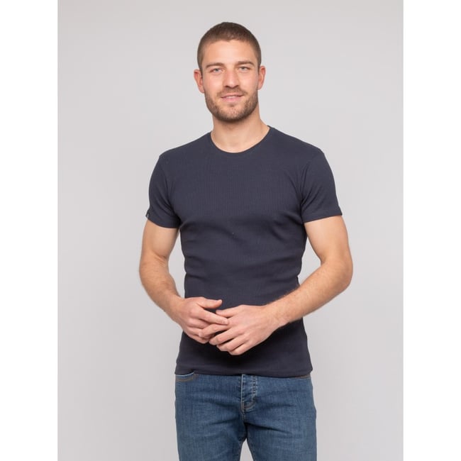 T Shirt Col Rond Coton Cotelé Walter - RITCHIE