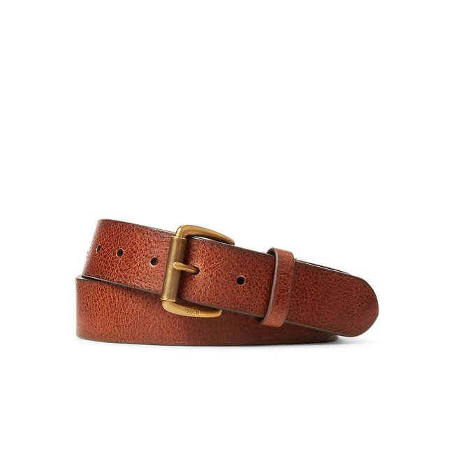 Ledergürtel braun <span itemprop=