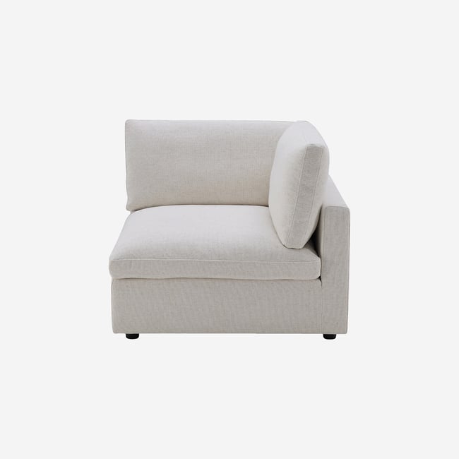 Fauteuil d'angle en tissu LAVINIO - HABITAT