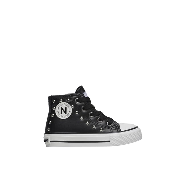 Baskets en cuir avec cloues YLFAS. noir <span itemprop=