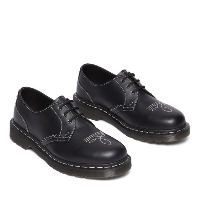 Derby 1461 gothic americana in pelle nero Dr. Martens La Redoute