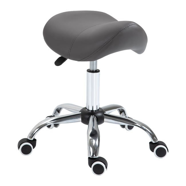 Tabouret de salon Métal Gris Couleur gris <span itemprop=