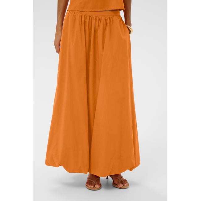 Jupe - tissage léger orange amberglow <span itemprop=