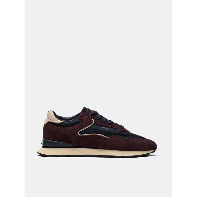 City Brown Mixed-Material Trainers, dark brown, HOFF