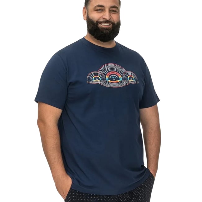 T-shirt CHELTENHAM bleu marine <span itemprop=