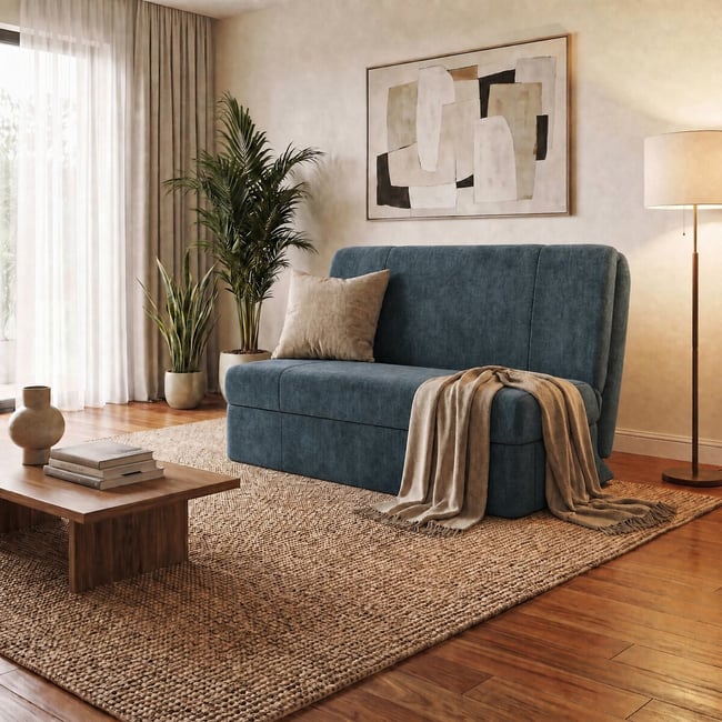 Rockford Chenille Double Sofabed with Pocket Foam Mattress - ÉDITÉ