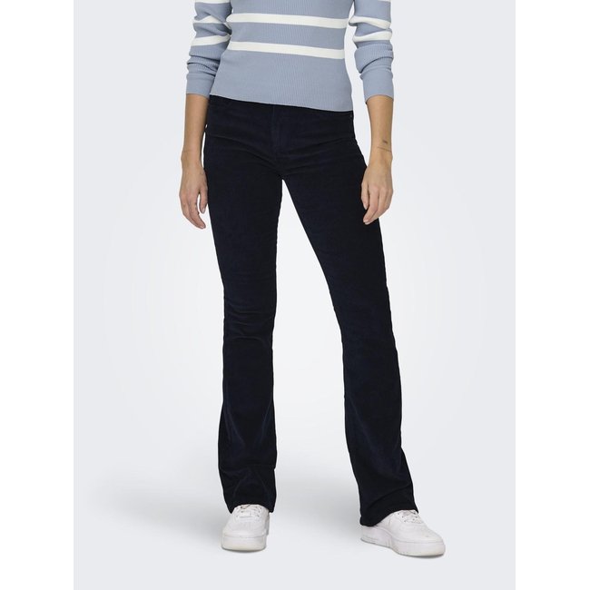 ONLY Pantaloni Svasati In Corda Morbida – Vita Media Con Passanti E Chiusura Lampo – Modello Onlmary-Global Mid Cord Flared Pnt Noos - 4