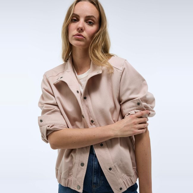 Veste courte en coton abime <span itemprop=