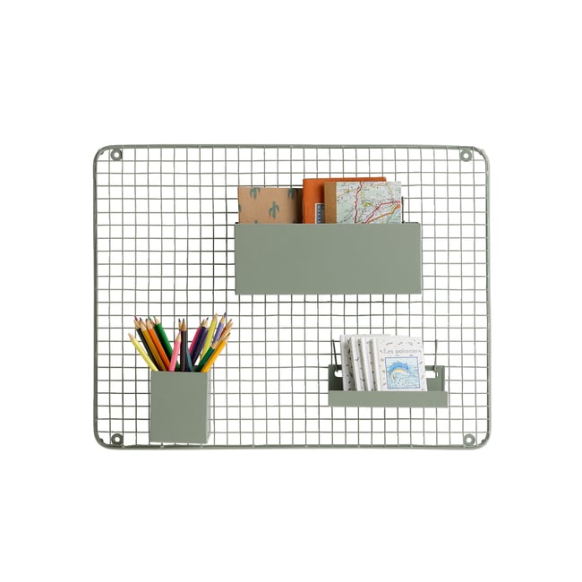 Pêle-mêle en métal Couleur vert sauge <span itemprop=