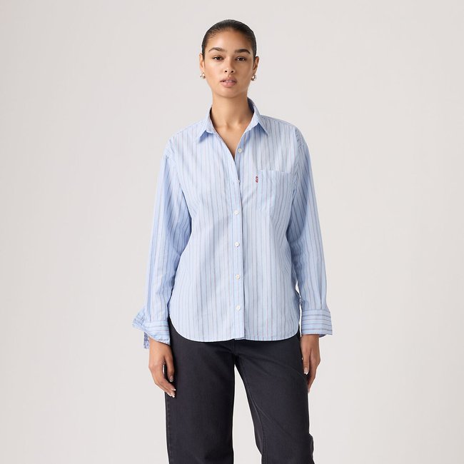 Chemise Harlie Bf  rayé bleu <span itemprop=
