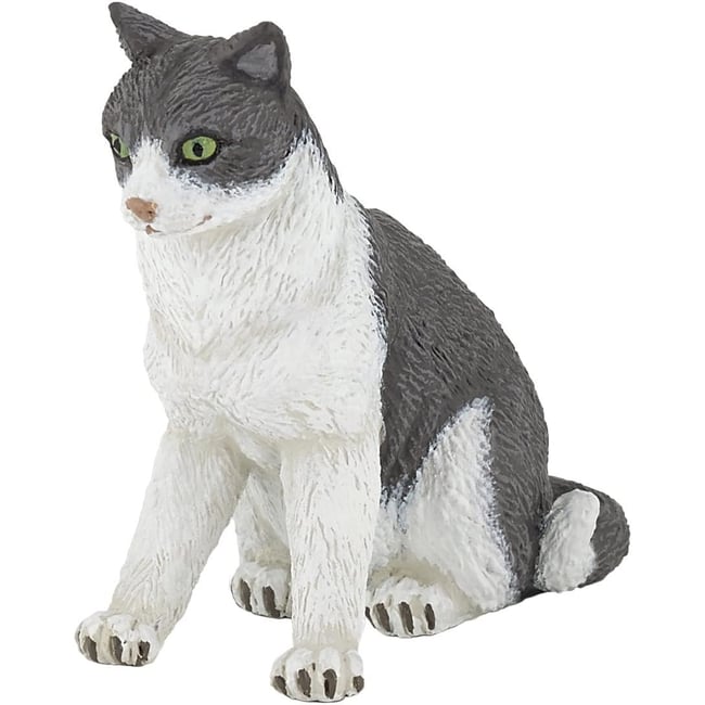 Figurine Chatte assise noir <span itemprop=