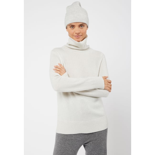Pull col roulé oversize en cachemire - RODIER