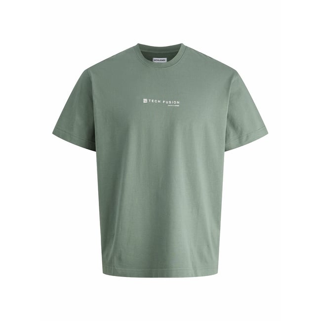 Camiseta con cuello redondo verde <span itemprop=