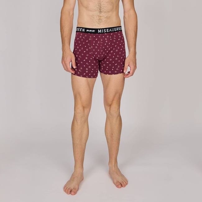 Boxer Elvino bordeaux <span itemprop=