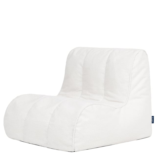 Pouf chauffeuse fauteuil de sol en bouclette Oeko-Tex® - SWOOP - ICON