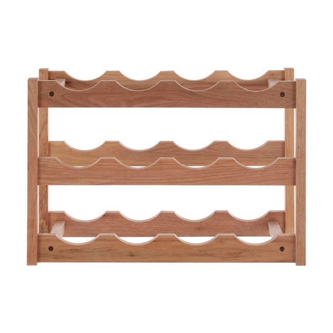 3-Tier Wine Rack in Walnut Wood, walnut, SO'HOME