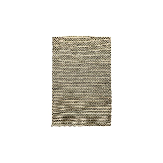 Tapis en osier, PHIPHI Couleur naturel-noir <span itemprop=