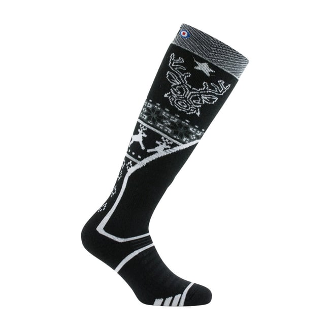 Mi-bas Ski en Acrylique et Laine GLAM WINTER noir argent <span itemprop=