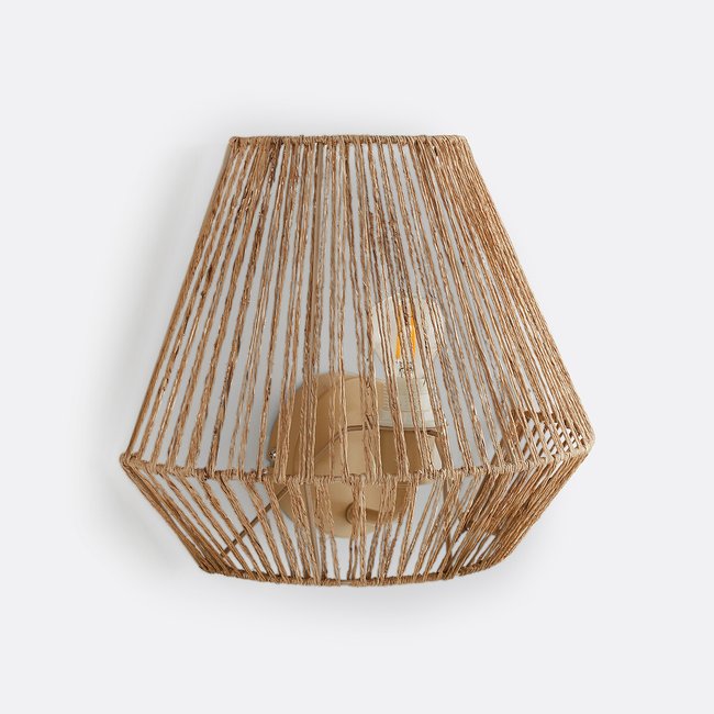 Abajur de teto alt. 25 cm, Yaku natural <span itemprop=