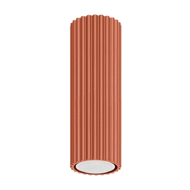 Plafonnier Aluminium Ocre Rouge GU10 1 Karbon 20 Couleur rouge <span itemprop=