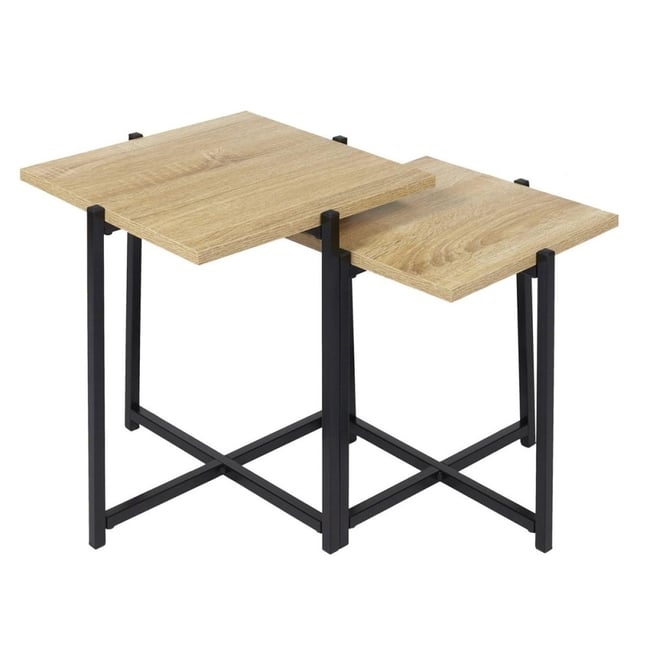 Ensemble de 2 tables gigognes Loka Couleur v002235 <span itemprop=