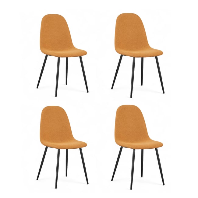 Chaise repas tissu écru - ZAGO