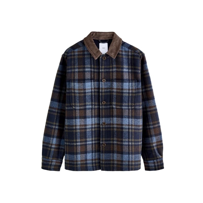 Veste-chemise à carreaux en laine mélangée - NEXT