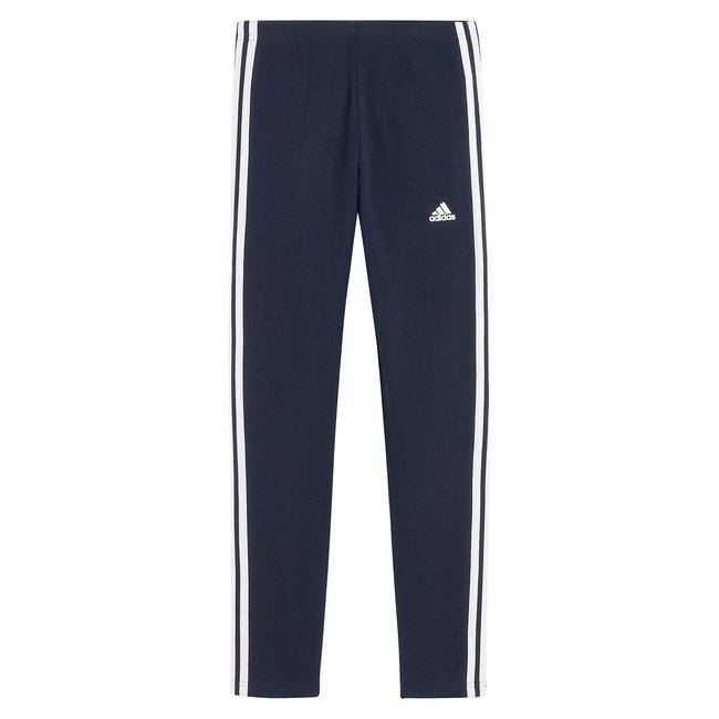Essentials 3-Stripe Leggings mit hohem Bund, Stretch-Jersey dunkelblau <span itemprop=