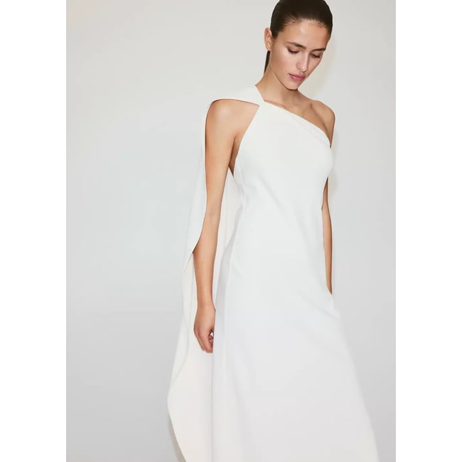 Robe asymétrique foulard - MANGO