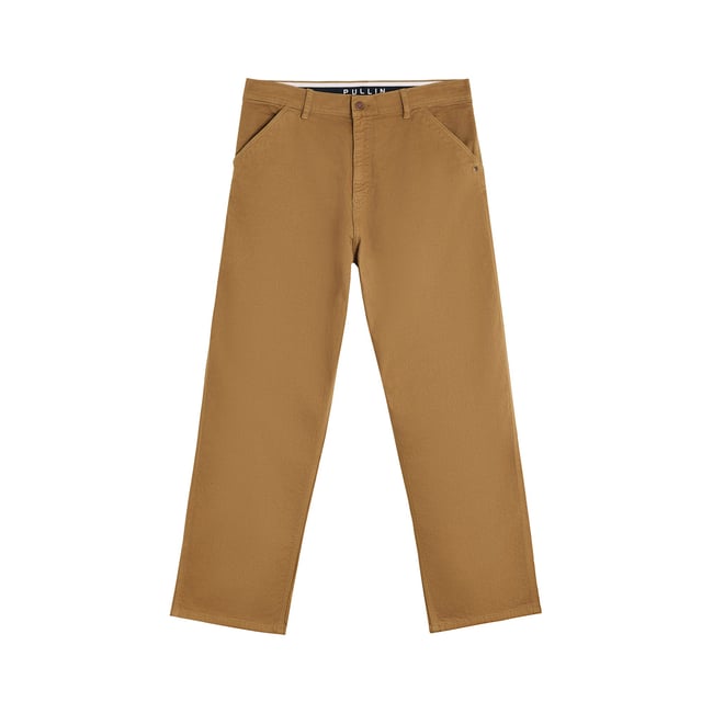 PANTALON BAGGY TAUPE marron <span itemprop=