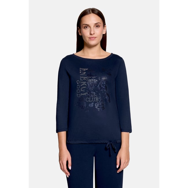Haut casual à cordon coulissant sous tunnel dark sky <span itemprop=