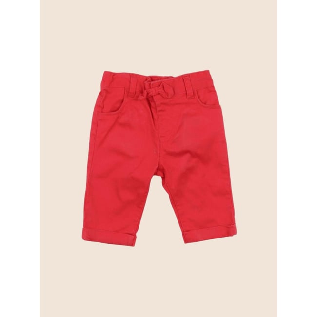 Pantalon - Très bon état rouge <span itemprop=