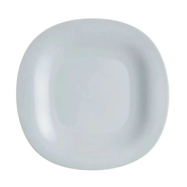 6 assiettes grises 29.1x27 cm -CARINE Couleur gris <span itemprop=
