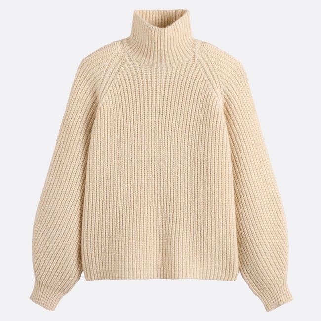 Luźny sweter z wysokim kołnierzem w grubej dzianinie – LA REDOUTE COLLECTIONS